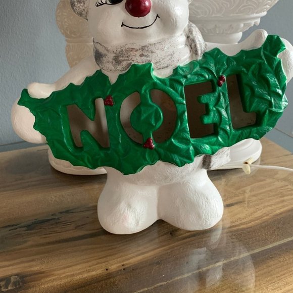 Vintage Christmas Frosty Snowman NOEL Light - Picture 7 of 8